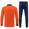 Paesi Bassi Orange Version Felpe da Allenamento 2024-25 Quarto-Zip